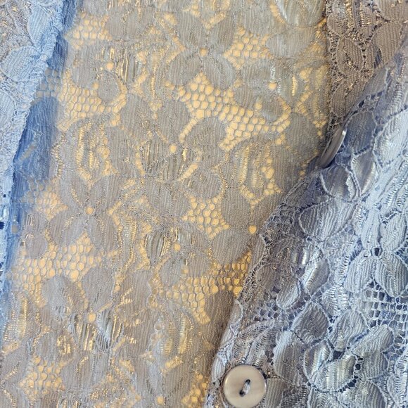 Asrian Delafield Two Layer Blue Top - Picture 10 of 10